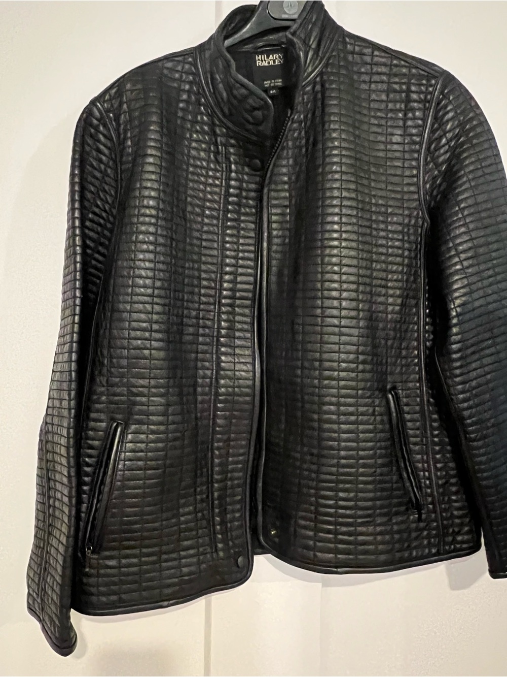 Hilary Radley Women’s Black Quilted Jacket l L